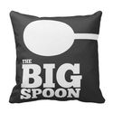 the BIG spoon pillow Throw Pillow