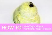 HOW TO: Make vegan, organic marshmallow Peeps for Easter