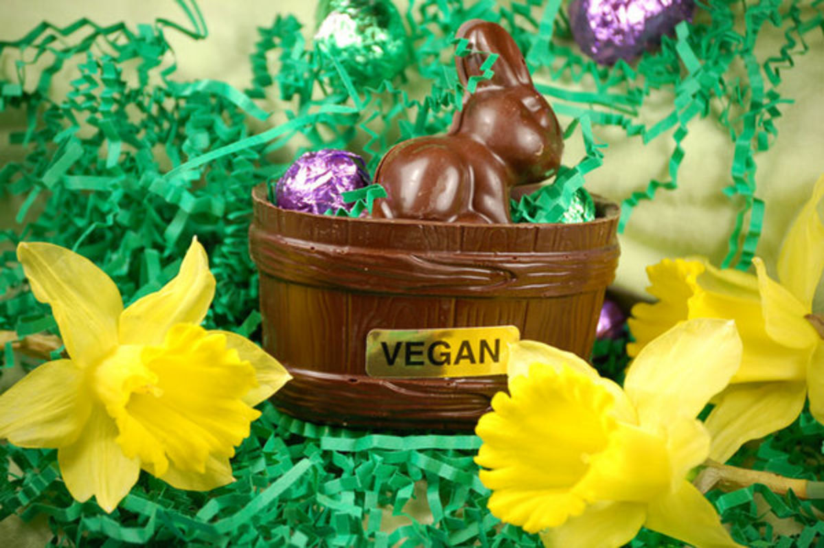 Headline for Happy Bunny: 10 Delicious Vegan Easter Candy Recipes.