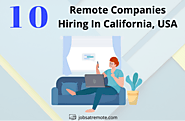 Top 10 Companies With Remote Jobs In California, USA
