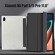 Ultra thin leather Tri fold Case For Xiaomi MiPad 5