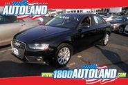 Luxurious black 2014 Audi A4 2.0T Premium for sale at Autoland in Springfield, NJ.