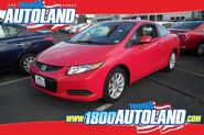 Used vibrant red 2012 Honda Civic EX for sale at Autoland in Springfield, NJ.