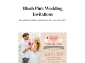 Blush Pink Wedding Invitations