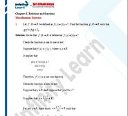 NCERT Solutions for Class 12 Maths Chapter 1 - Relations and Functions - Free Download