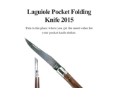 Laguiole Pocket Folding Knife 2015