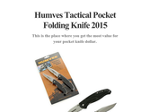 Humves Tactical Pocket Folding Knife 2015