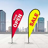 Teardrop Banner Flags & Promotional Flags | Vivid Ads