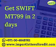 Prove Your Financial Worth by Availing SWIFT MT799