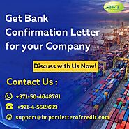 Get Bank Confirmation Letter for your Company