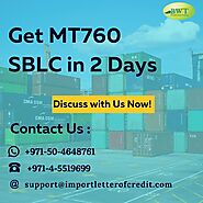 Get MT760 SBLC in 2 Days