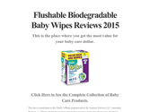Flushable Biodegradable Baby Wipes Reviews 2015