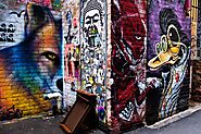 View Street Art at Hosier Lane