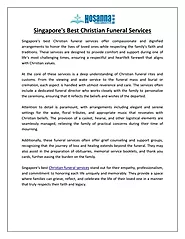 The Best Christian Funeral Services in Singapore