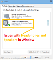 How To Fix Issues with Headphones and Speakers in Window 10? - Office.com/Blog