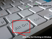 How To Fix If AltGr Key Not Working on Window 10? Office.com/setup