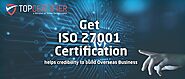 ISO 27001 CERTIFICATION IN DENMARK | TOPCERTIFIER