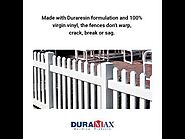 Increase the security of your property by installing USA made vinyl fencing