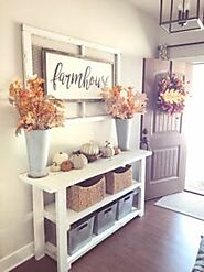 Cozy And Inviting Fall Farmhouse Entryway Decorating Ideas For The Foyer – Ideas You’ll Love - Decorating Ideas And A...
