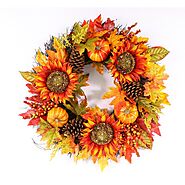 Beautiful Outdoor Fall Harvest Wreaths For The Front Door – Autumn Wreaths You’ll LOVE - Decorating Ideas And Accesso...