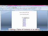 Linked Table of Contents