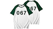 Squid Game Cosplay T-shirt - Green 067