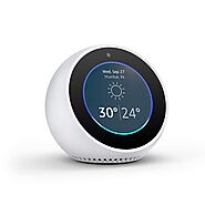 Echo Spot, Certified Refurbished, White – Smart Alarm Clock with Alexa – Like new, backed with 1-year warranty : Amaz...