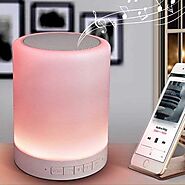SYL LED Mood Lamp Bluetooth Speaker | Present Gift Personalized Smart Touch Mood Lamp Bluetooth Speaker for Gifts : A...