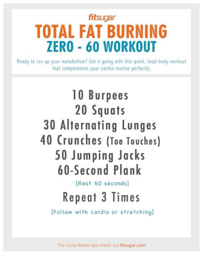 Quick Fat Burning Cardio Workouts A Listly List
