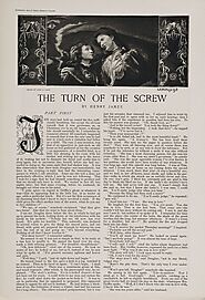 First page of the 12-part serialization of Henry James' novella The Turn of the Screw in Collier's Weekly