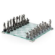 RS Figures Officially Licensed Pewter Collectible Star Wars Chess Set