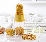 VYOOx Corn Stripper Corn Seeds Remover Cutter Peeler with Container Unbreakable Plastic