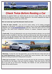 Look at Two Times Previous to Renting a Car