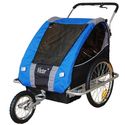 VECTOR Children Bicycle Trailer & Jogger Combo Blue 3031803