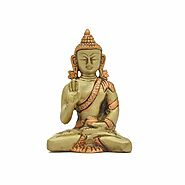 Shop Tansha Quo Buddha Figurine, Handcrafted Brass, 5Inch Online