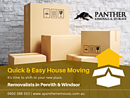 Quick and easy house moving with Removalists in Penrith