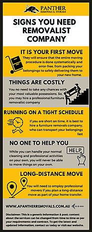 SIGNS YOU NEED A FURNITURE REMOVALIST COMPANY | Panther Removals & Storage