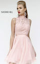 2014 Blush Open-Back Sherri Hill 21184 Short Lace Prom Dress [Sherri Hill 21184 Blush] - $170.00 : The most fashionab...