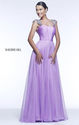Jeweled Sherri Hill 11087 A-Line 2014 Lavender Long Chiffon Prom Dress [Sherri Hill 11087 Lavender] - $183.00 : The m...