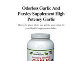 Odorless Garlic And Parsley Supplement High Potency Garlic