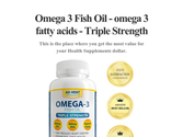 Omega 3 Fish Oil - omega 3 fatty acids - Triple Strength