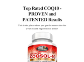 Top Rated COQ10 - PROVEN and PATENTED Results