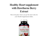Healthy Heart supplement with Hawthorne Berry Extract