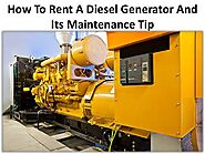 What are the benefits of renting a diesel generator for business?