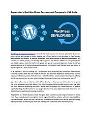 Appwebian is Best WordPress Development Company in USA, India by Appweb Software - Issuu