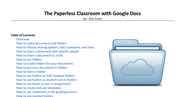 The Paperless Classroom with Google Docs