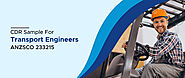 CDR Sample for Transport Engineers | CDRWritingExpert