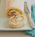 Marmalade-filled swiss roll