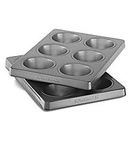 KitchenAid Professional-Grade Nonstick 6-Cavity Regular Sized Muffin Pan Set of 2
