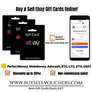 Buy eBay Gift Card with Webmoney, Bitcoin, PerfectMoney